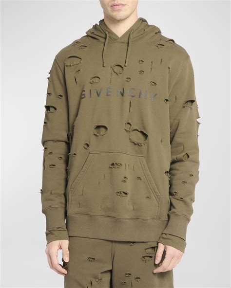 givenchy angel hoodie|Givenchy men's destroyed hoodie.